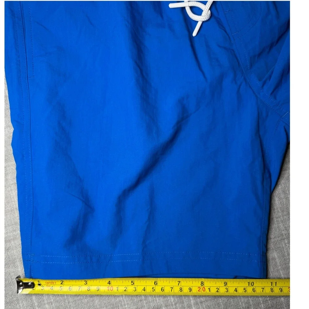 Tommy Hilfiger Mens Blue Logo Swim Trunks Board‎ Shorts Medium 7 Inch Inseam